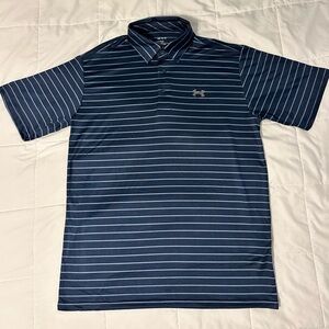 Men’s Under Armour Blue Striped Polo